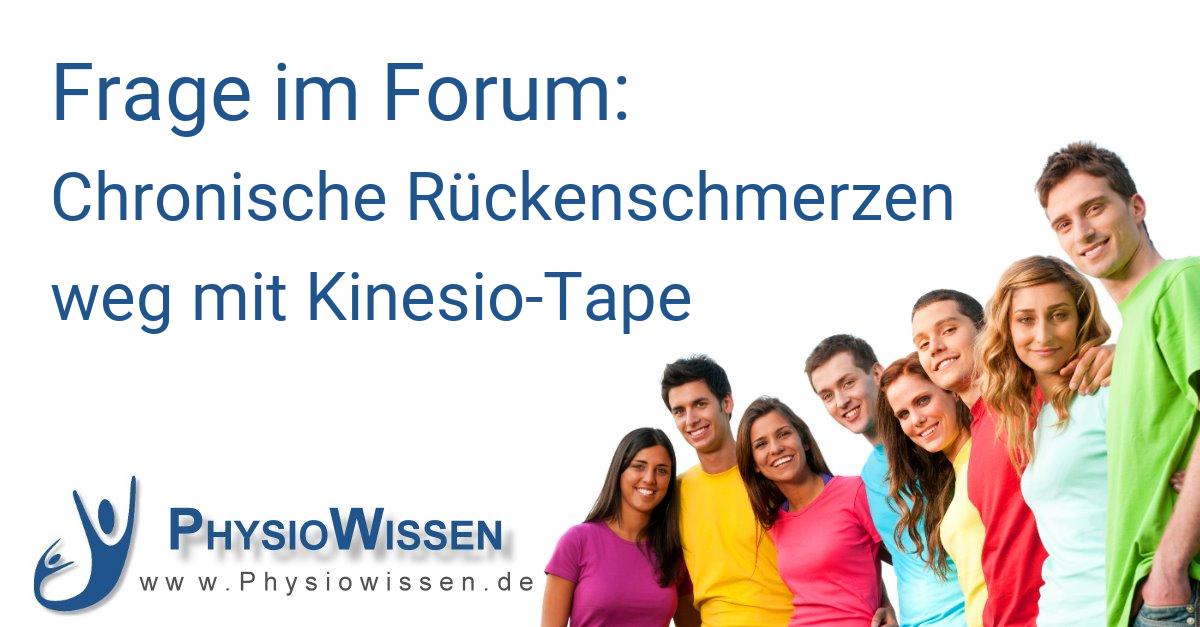 Rückenschmerzen Beim Nach Unten Schauen Chronische Rückenschmerzen weg mit Kinesio-Tape - Patientenforum