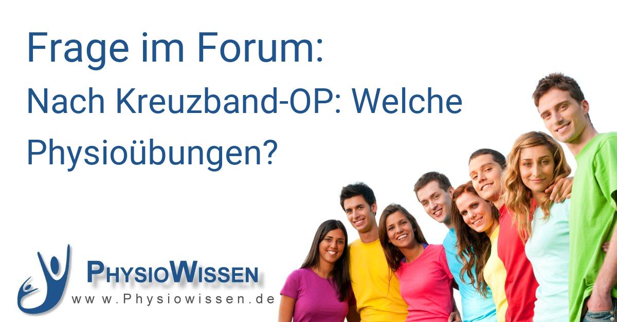 Nach Kreuzband-OP: Welche Physioübungen? - Patientenforum