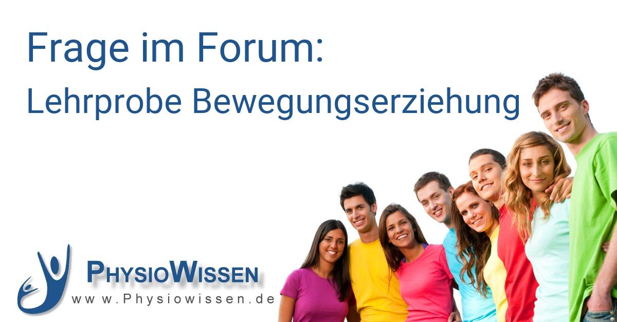 Lehrprobe Bewegungserziehung - Ausbildung und Studium Physiotherapie ...