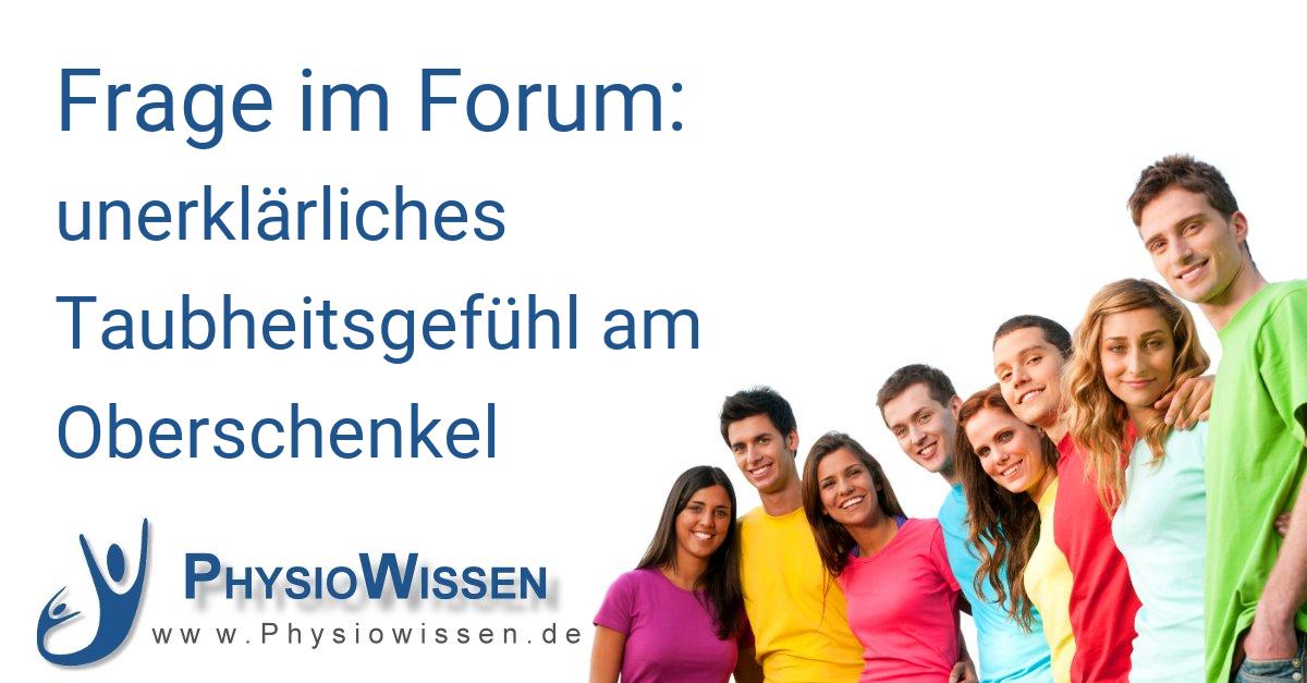 unerklärliches Taubheitsgefühl am Oberschenkel - Patientenforum ...