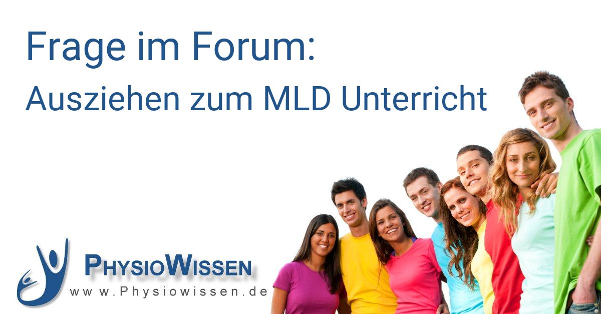Ausziehen zum MLD Unterricht Ausbildung und Studium Physiotherapie Physiowissen.de