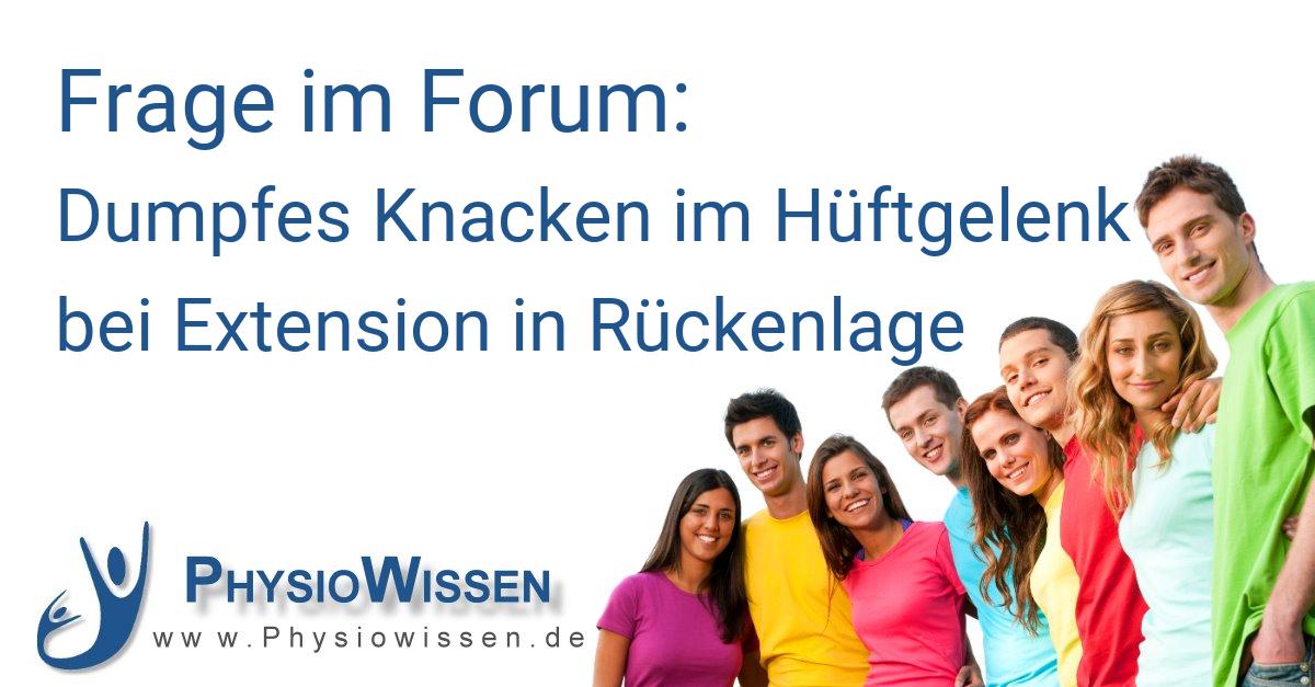 Dumpfes Knacken In Der Hüfte Beim Gehen Dumpfes Knacken im Hüftgelenk bei Extension in Rückenlage - Behandlung