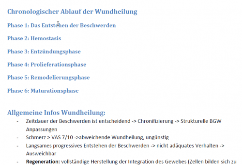 Mehr Informationen zu "Wundheilung Sportphysiotherapie"