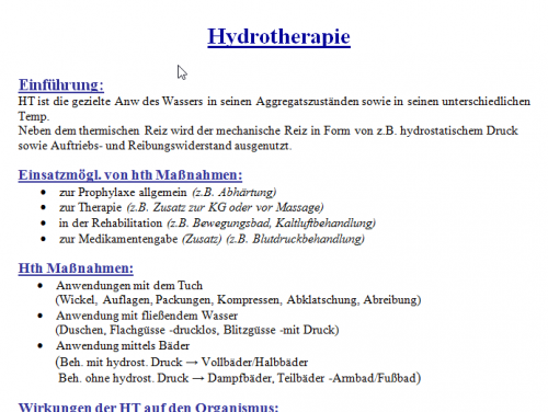Mehr Informationen zu "Komplettes Script Hydrotherapie"
