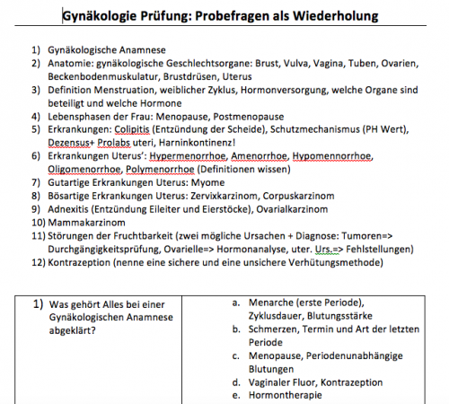 Mehr Informationen zu "Gynäkologie Zusammenfassung"