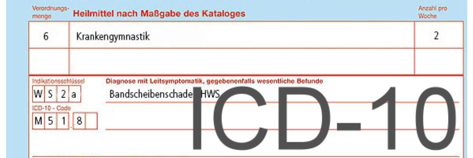 Mehr Informationen zu "1. Juli 2014 - ICD-10 Codes auf Heilmittel-Verordnungen - Pflicht oder Kür"