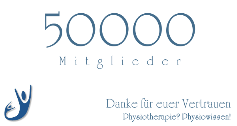 Mehr Informationen zu "Physiowissen hat 50000 Mitglieder"